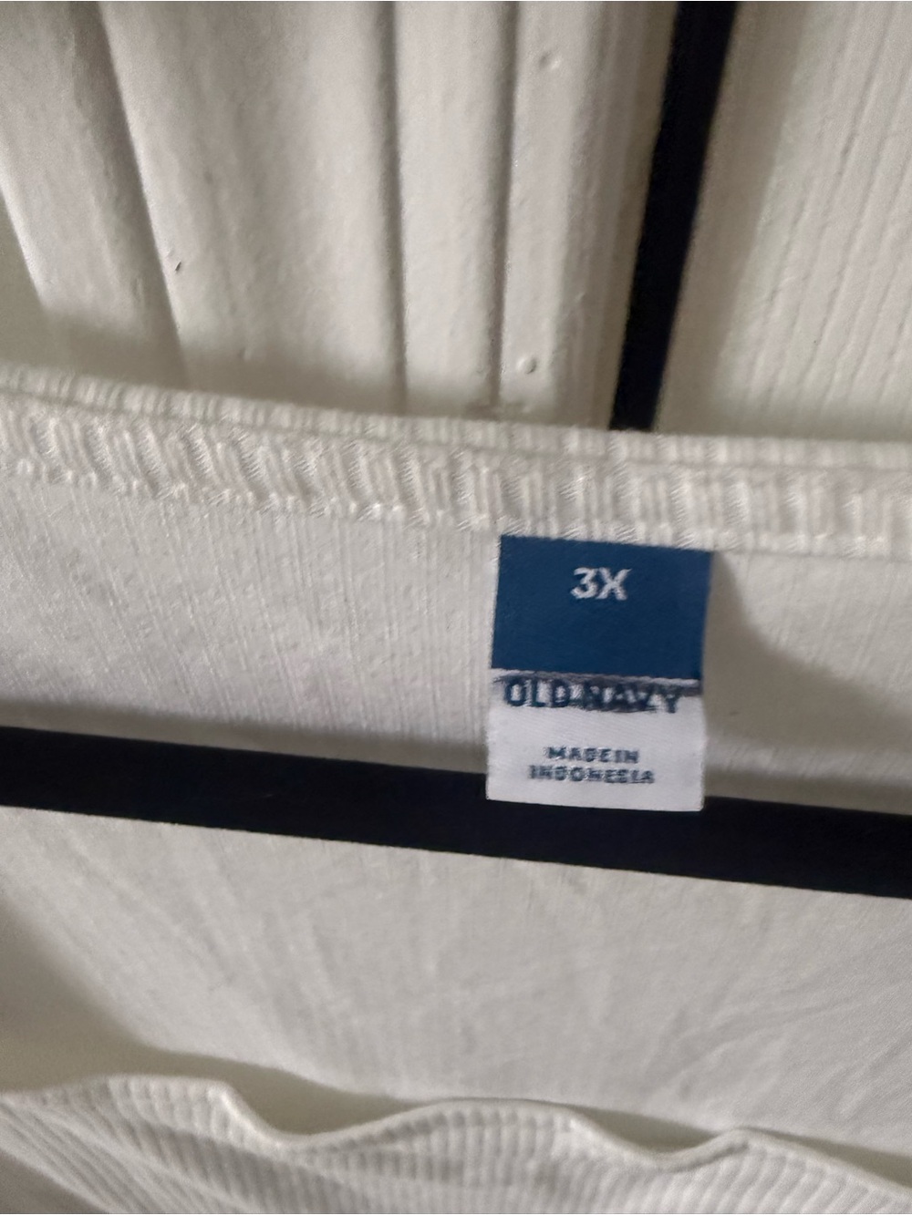 Old Navy White Ribbed Long Sleeve Square Neck Bodysuit - Picture 4 of 4